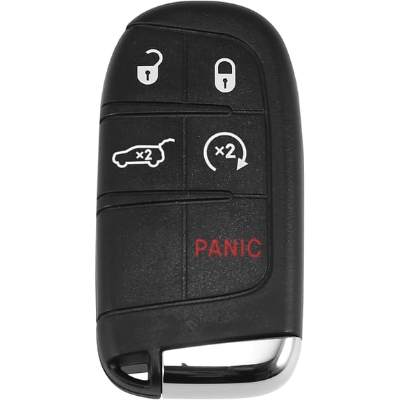 Car Replacement Keyless Entry Remote Car Key Fob M3N-40821302 433MHz 4A Chip for Jeep Compass 2017-2021 5 Buttons with Door Key