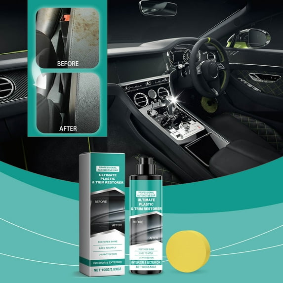 Car Restoration Care Plastic Paste, Multi Surface Repair Compound for Scratches and Tears, Color Matching Gel for Seats and Dashboards, Vinyl and Leather Restorer, Quick Fix Interior Repair Solution