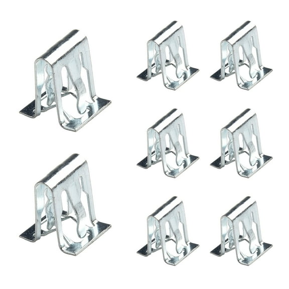 Car Retainer Clip Metal Clips Car Interior Parts Auto Parts Car Fasteners And Clips Fixed Clip Metal Silver 10Pcs
