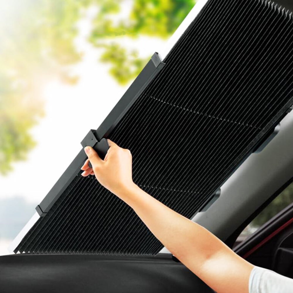 Car Retractable Windshield Sun Shade, UV Protection Keep Your Vehicle Cool, Auto Sunshade for