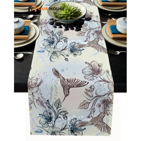 Car Retro Style Nostalgic Signage Printed Table Runner Wedding Party Table r Cotton Linen Placemat Coffee Kitchen Tablecloth