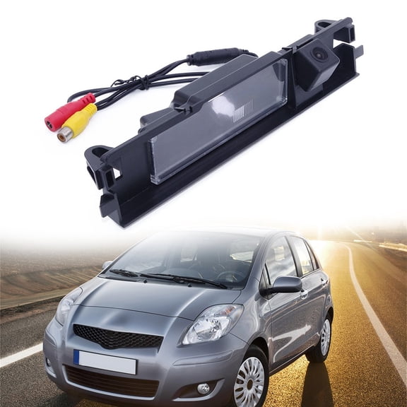 Car Reverse Rear View Backup Camera For Toyota For Yaris 2006-2012, 170 Degree Wide Angle Waterproof Parking Camera With NTSC/PAL, IP67, 480 TV Lines