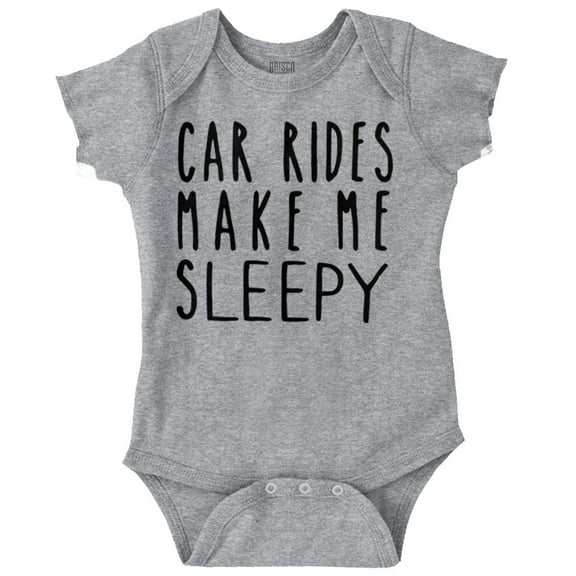 Car Rides Make Me Sleepy Baby Napping Romper Boys or Girls Infant Baby Brisco Brands 12M