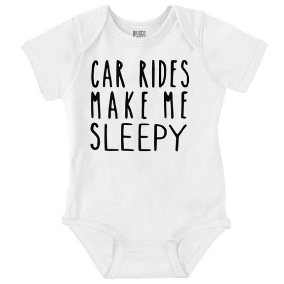 Car Rides Make Me Sleepy Baby Napping Romper Boys or Girls Infant Baby Brisco Brands 6M