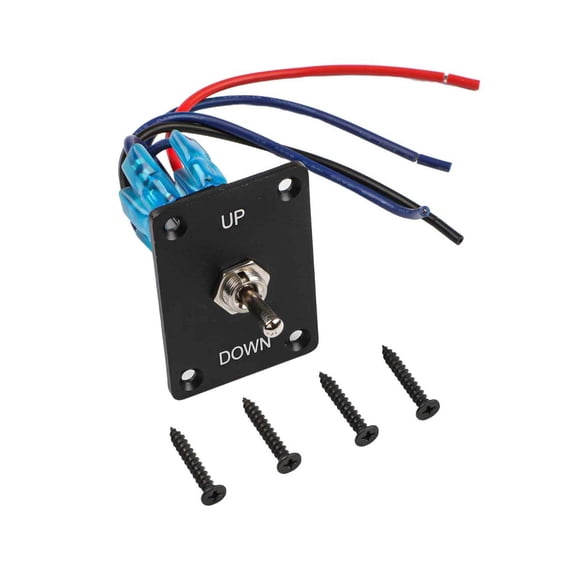 Car Rocker Toggle Switches 6Pin 3 Position (On)-Off-(On) Up/Down Polarity Switch 6-Pin Panel Combination Set With Cable