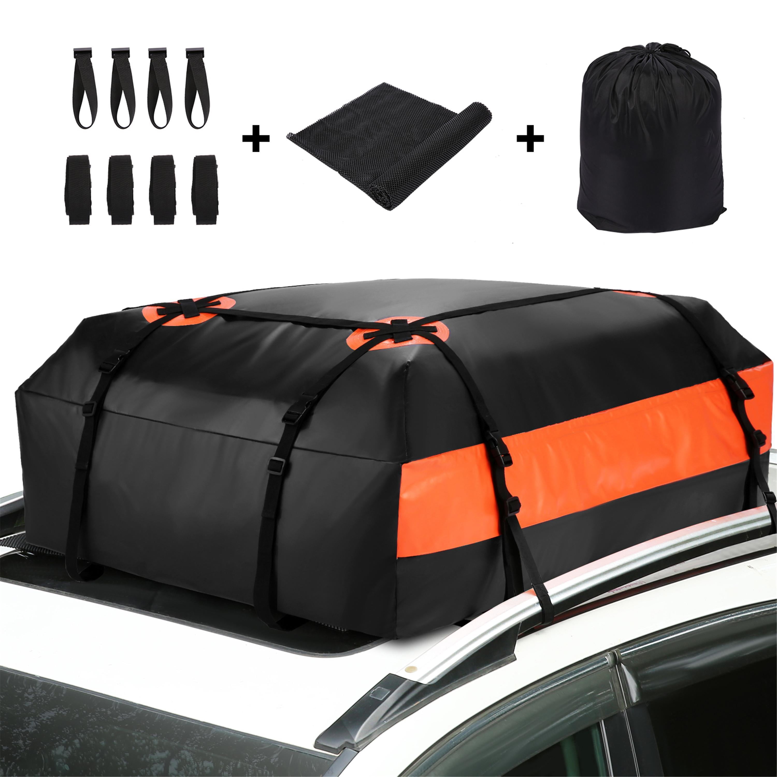 Car Roof Bag Cargo Carrier, 20 Cubic Feet Waterproof Rooftop Cargo Carrier  Bag Vehicle Soft-Shell Carriers with Storage Carrying Bag and Reinforced  Straps for All Car with/Without Rack, Clearance Sale 