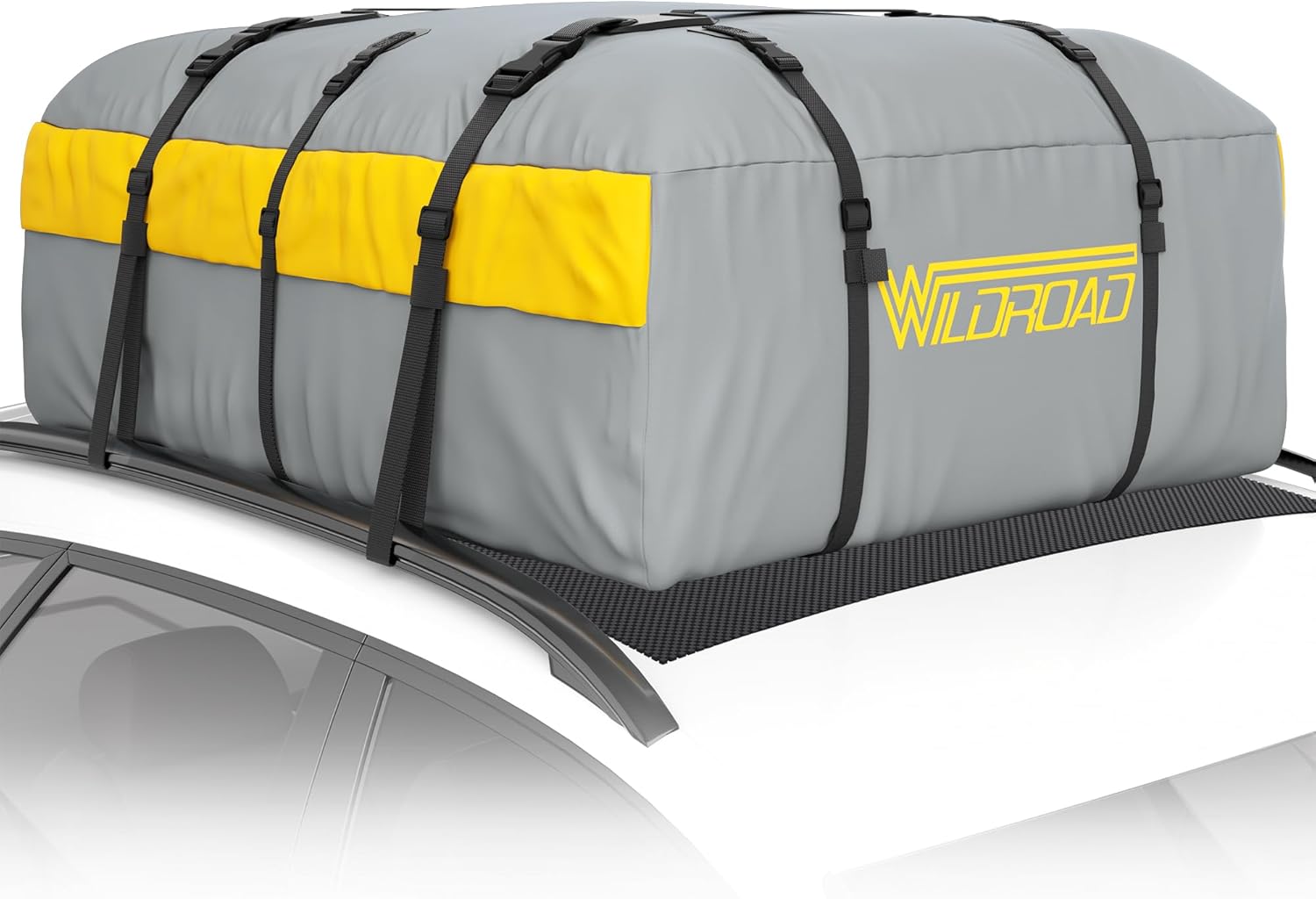 Car Roof Bag Rooftop Cargo Carrier, 21 Cubic Feet Waterproof Roof ...