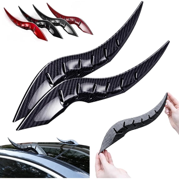 Car Roof Dragon Horns Modification, Universal Lovely Creative Devil Horn Car Exterior Decor, No-Drill Install Cool Cars Accessories for SUV, Sedan, Hatchback