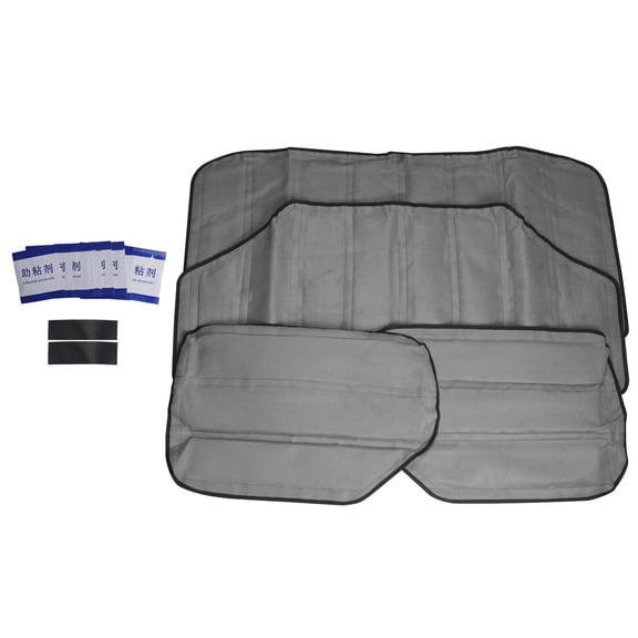 Car Roof Hardtop Sound Deadener Thick Headliner Hinges Heat Insulation for JK 12-17 4 Door,4 * Deadener and sound insulation Hardtop,light grey & black