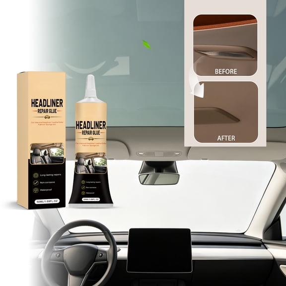 Car Roof Lining Adhesive,High Temperature Resistance Seamless Automotive Adhesive for Interior Repair and Restoration, Strong Bonding Power for Durable Use