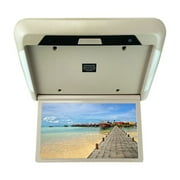 Car Roof Monitor LCD Flip Down Screen Overhead Multimedia Video Ceiling Roof Mount Display Build In FM Transmitter USB ,Stereo Speakers