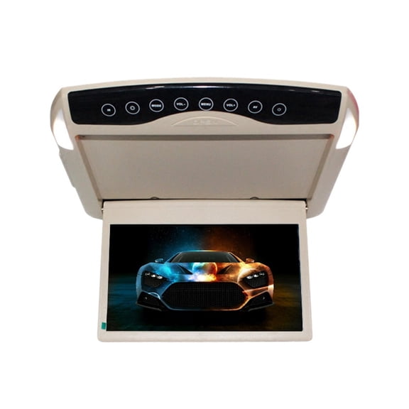 Car Roof Mount Monitor Ultra-thin 10.1 Inch Ceiling Mount Flip Down Overhead Screen MP5 Multimedia Player IR/SD/USB ,Easy to Operate