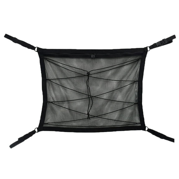 TABLZONE Black Car Ceiling Storage Net Pouch, High-Strength, Wear-Resistant, Easy Access Organizer for Vehicles