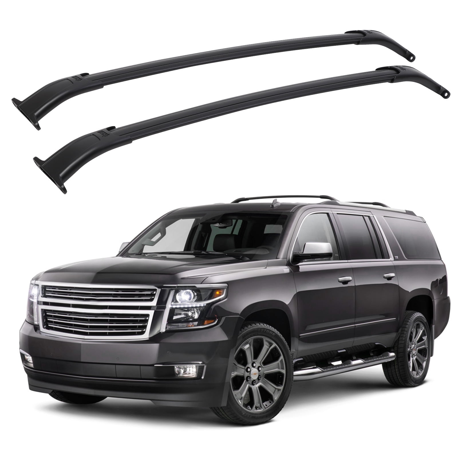 Car Roof Rack Cross Bars, for 2015-2020 Subur-banEscalade with Grooved ...