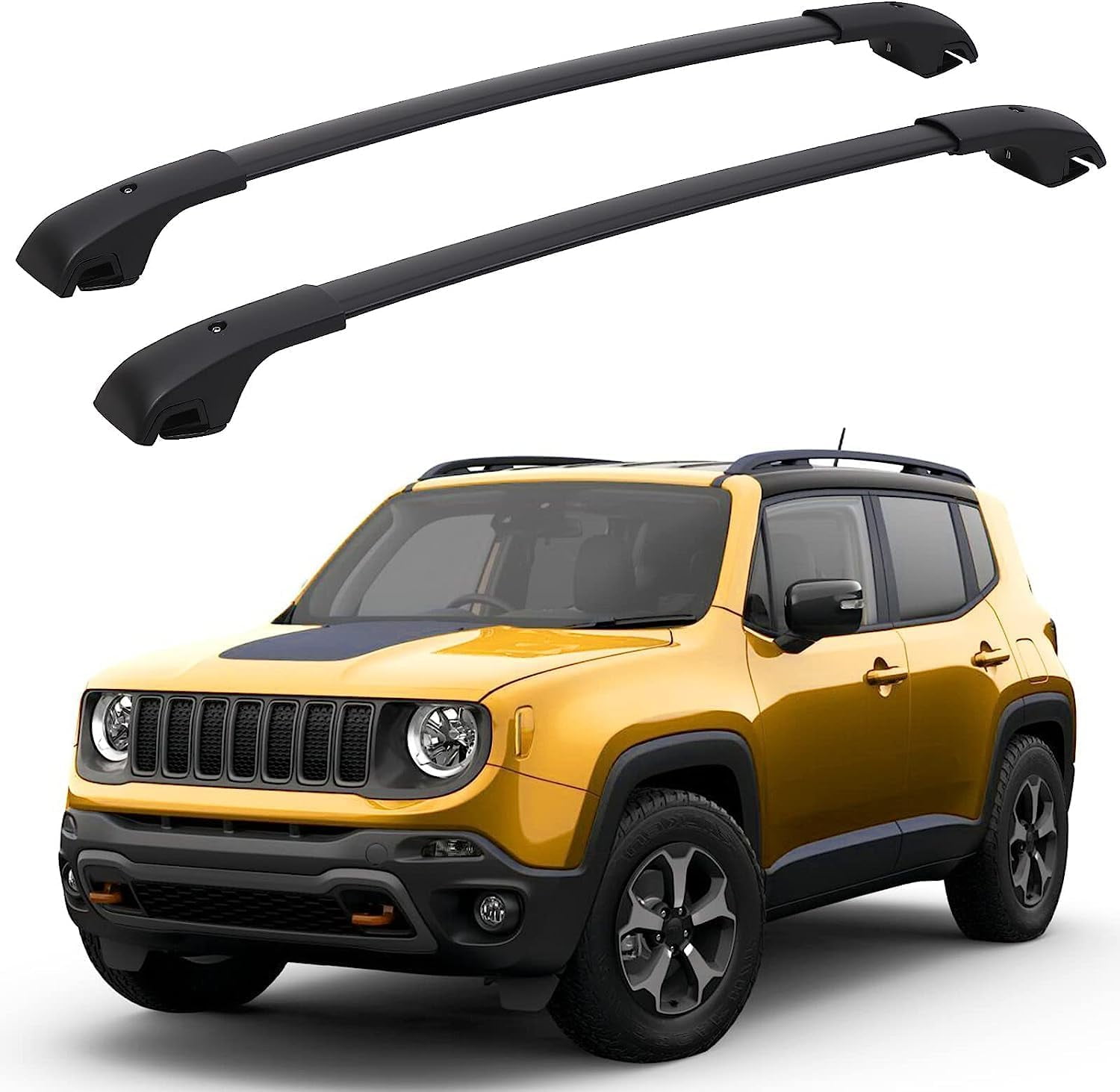 Car Roof Rack Cross Bars, for 2015-2023 Jeep Renegade with Grooved Side ...