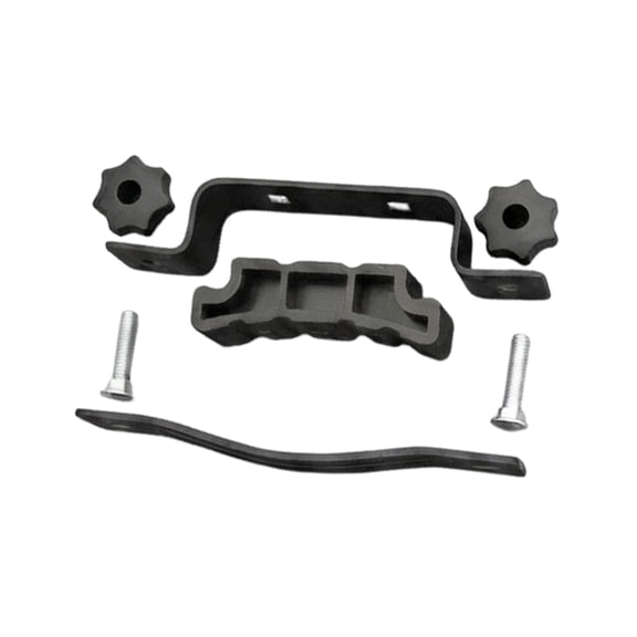 Car Roof Rack Mounting Parts, Bolt Connector Clamp Hardware for Rooftop Cargo Rack Setup and Repair, Black Finish
