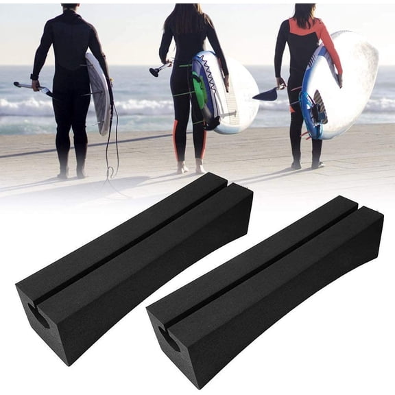 Car Roof Rack Pads for Surfboards, Kayaks and SUPs, Universal Soft Lightweight & PE Car Top Crossbars, Easy to Install Portable Roof Racks
