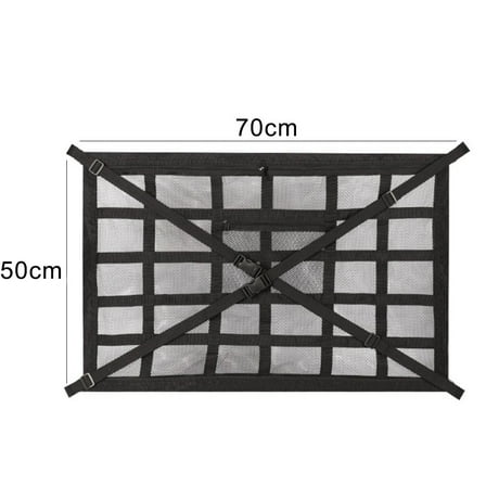Car Roof Storage Bag Interior Cargo Net Breathable Mesh Bag Car Ceiling Storage