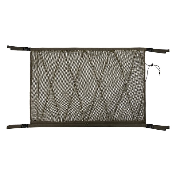 Car Roof Storage Net Organizer 90x65cm Zipper Cargo Mesh Bag for SUV Trunk Vehicle Organization 1-Pack