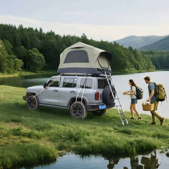 Car Roof Tent Truck Roof Tent, Car SUV Roof Tent Inflatable,Roof Top Tent Camping for 2 Person,Easy to Set Up,Roof Top Tent for Car