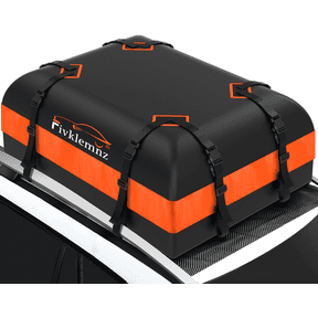 Rooftop Cargo Carrier, 15 Cubic Waterproof Roof Top Cargo Bag for All Cars SUVs with/Without Rack, Heavy Duty 840D Car Roof Bag