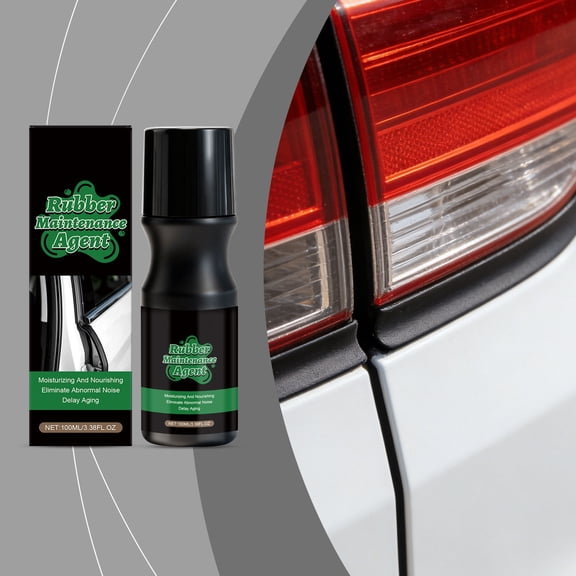 Car Rubber Seal – Weatherstrip Protection | Deep-Penetrating Silicone, Crack , Fade-Resistant | Built-In Foam Applicator | 100ml Bottle