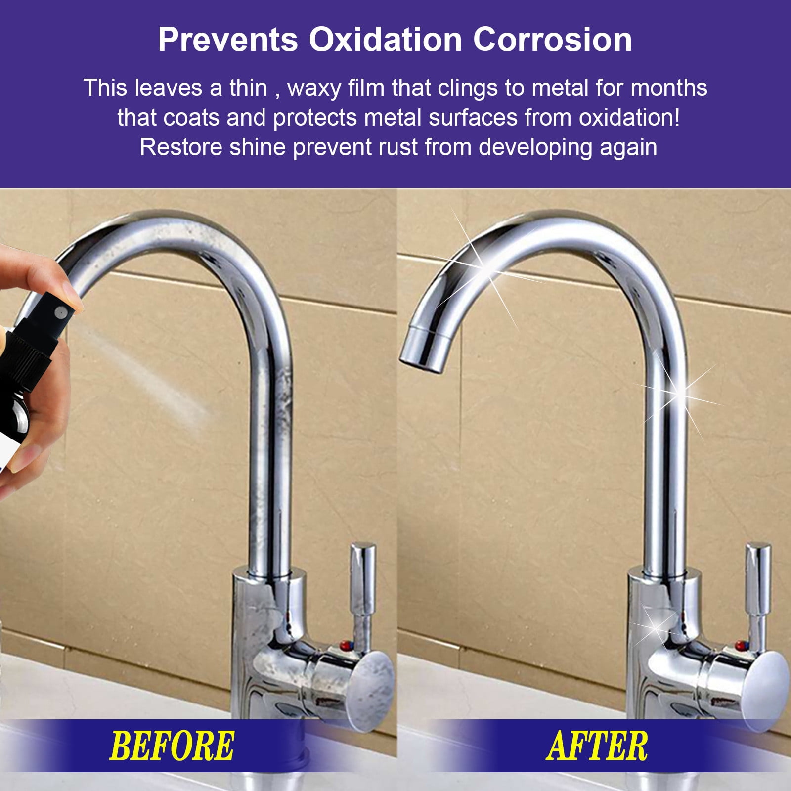 Car Rust Remover Derusting Spray Rust Inhibitor Maintenance Cleaning