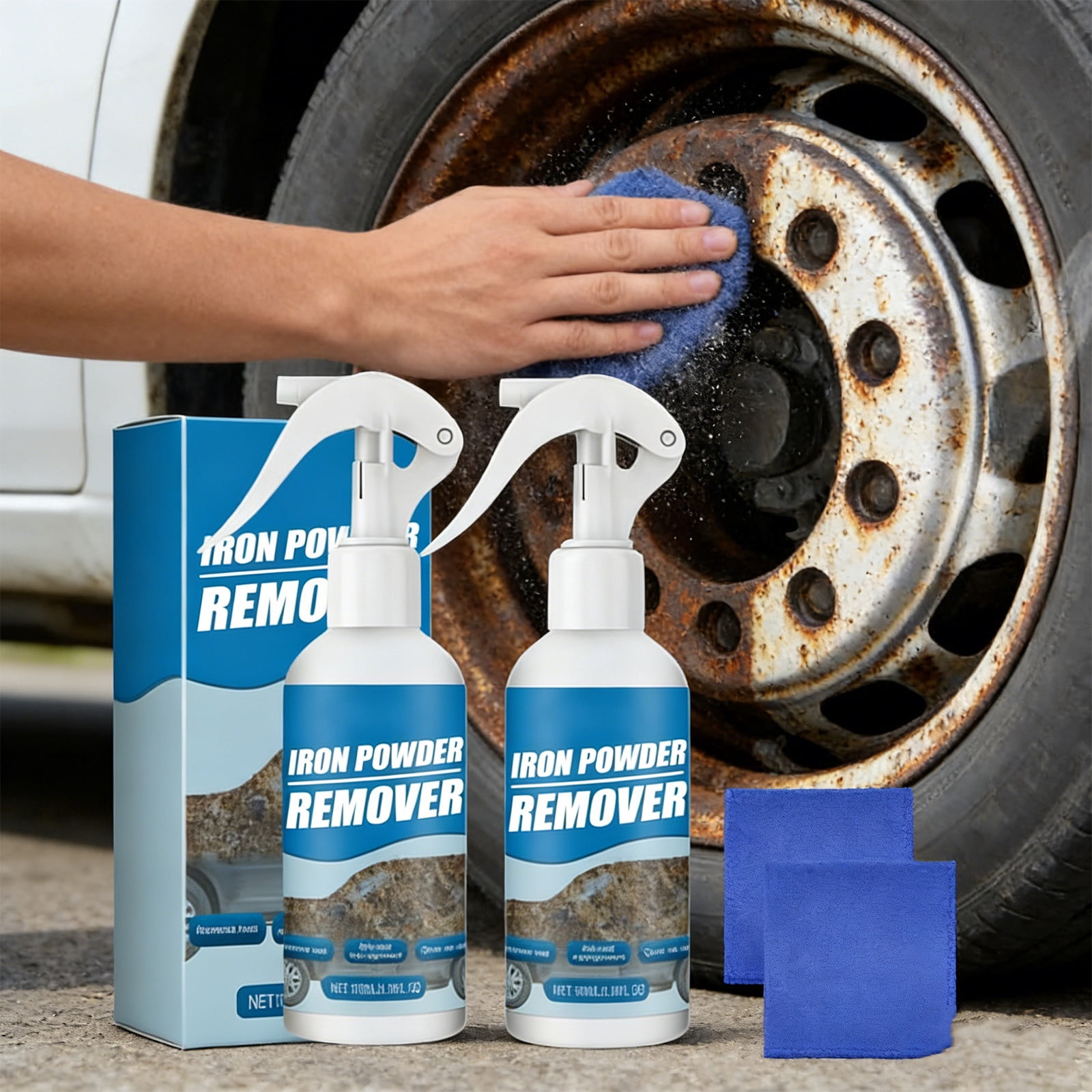 Car Rust Remover Spray 200ml - Iron Fallout Remover and Rust Converter ...