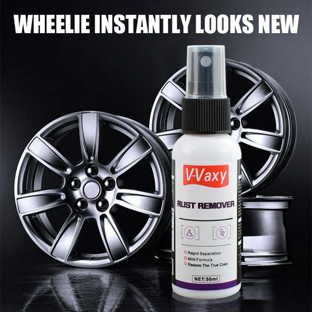 Car Rust Remover Spray | Iron Powder Wheel Cleaner | Fast Acting Non-Flushing Formula for Car Paint | Removes Rust & Restores Shine | Easy Use | 50ml | Auto Detailing Solution