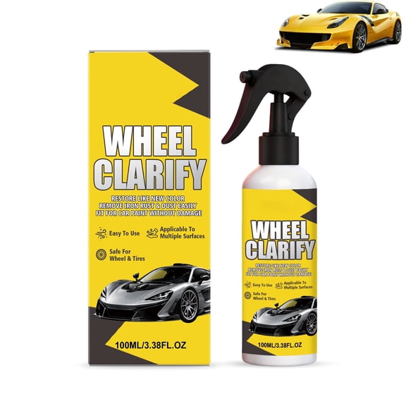 Car Rust Remover Spray for Metal Surfaces, Automotive Rust Remover Cleaner Removes Rust Stains Oxidation from Car Body Chrome Tools,Fast Acting Metal Rust Cleaner Spray for Auto Detailing & Car Maint