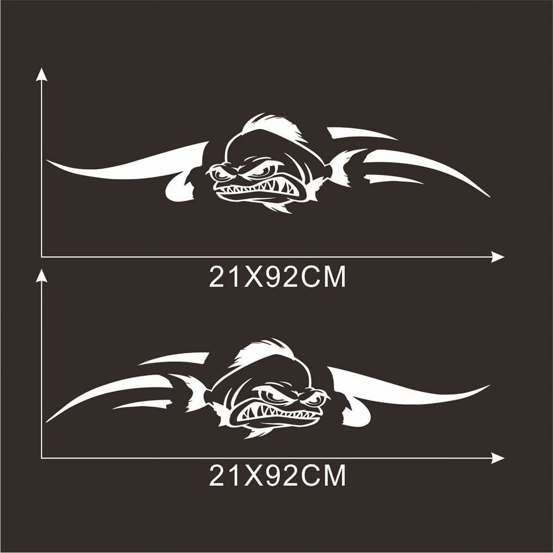 1 Pair Fish Boat Stickers Cruise Body Stickers Art Pattern