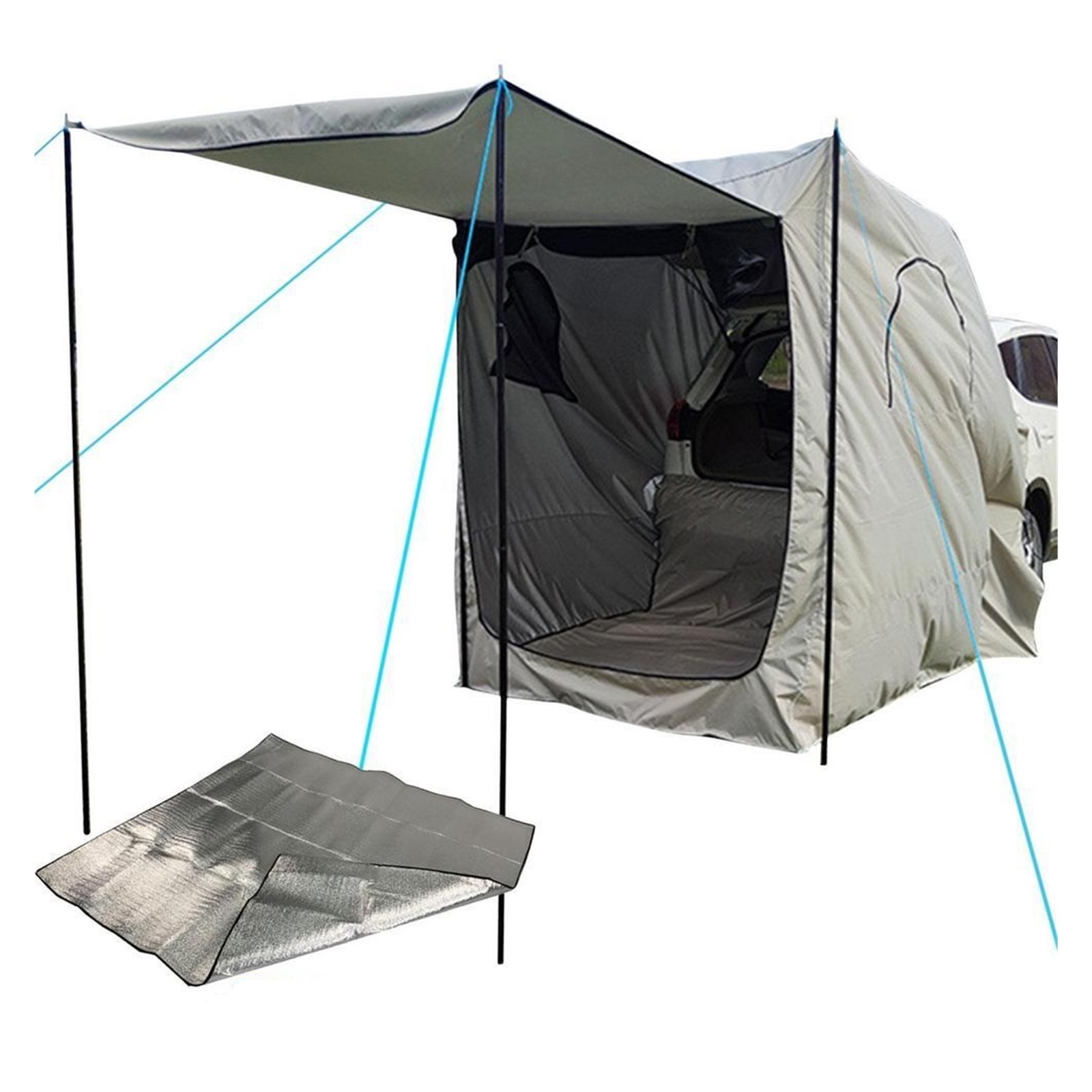 Car SUV Trunk Waterproof Camping Canopy Car Trailer Extended Tent Road