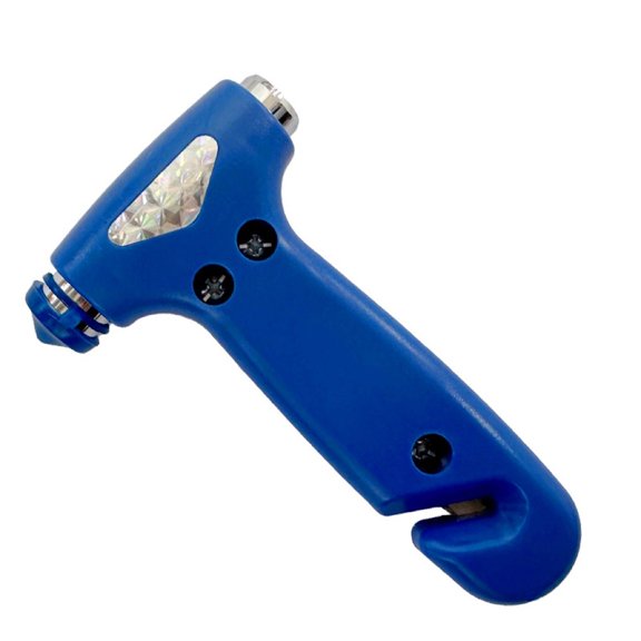 Car Safety Hammer, 2 PCS Automotive Escape Tool with Car Window Breaker and Seatbelt CutterOrange+Blue