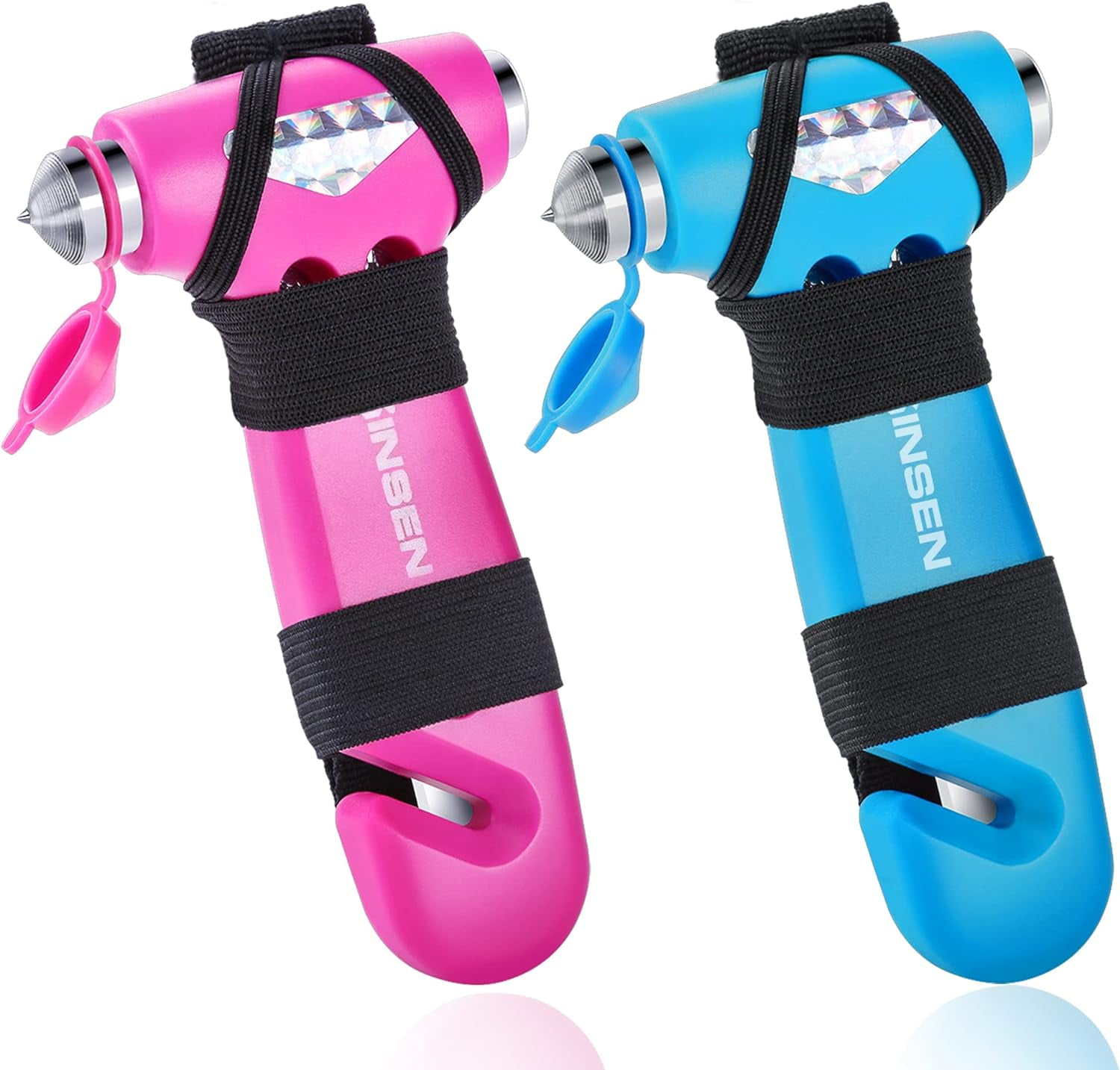 Car Safety Hammer, Automotive Window Breaker and Seatbelt Cutter for