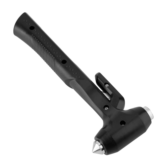 Car Safety Hammer Steel Emergency Escape Tool with Window Breaker and Razor Sharp Seatbelt Cutter Orange Red Emergency Safety Hammer Double Sided Carbon Steel Auto Lifesaving Rescue Hammer Kit