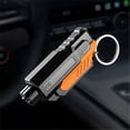 thumbnail image 1 of Car Safety Hammer Window Breaker Emergency Escape Tool, 2-in-1 Glass Breaker andSeatbelt Cutter Keychain for Vehicle, Portable Life-Saving Rescue Tool Orange, 1 of 3