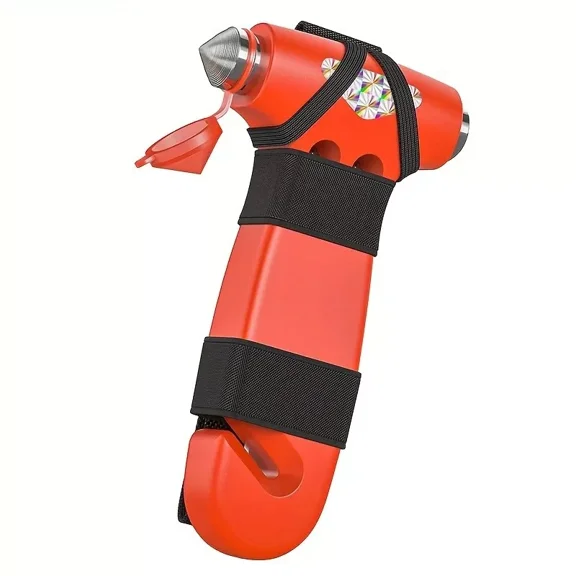 Car Safety Hammer Window Breaker, Emergency Escape Tool With Seat Belt Cutter