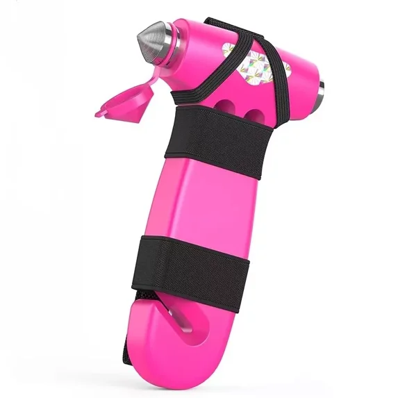 Car Safety Hammer Window Breaker, Emergency Escape Tool With Seat Belt Cutter