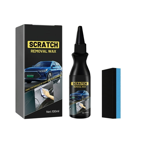 Car Scarch Removal Wax Set,Polish & Cleaning Car Scratch Repair Paste Vehicle Defect Remover for Car Care(Easy Apply, Long-Lasting),3.38 fl oz