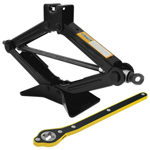 Car Scissor Jack Portable Stable Trolley Jack Heavy Duty Steel Car Emergency Kit Universal for SUV MPV Maintenance and Repair