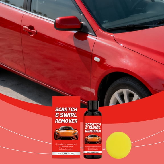 Car Scratch Care Solution, Scratch Swirl Remover, Auto Scratch and Swirl Remover Repair, Easy-to-Use for All Car Paint Finishes, Scratch Removal, Long-Lasting Protection