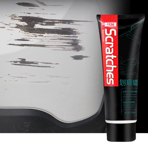 Car Scratch Polish Wax | Black, 120g | Rapid Scratch Remover & Polisher | Easy Application, Oxidation Mark Cleaner | Compatible All Vehicles, 15x6x3.5 cm