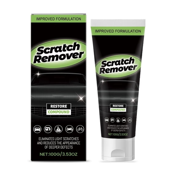 Car Scratch Removal Wax - Car Scratch Eraser,100g Polishing Paste for Buffing Scuff Swirl Oxidation Rust Chip Cut Trim Detailing