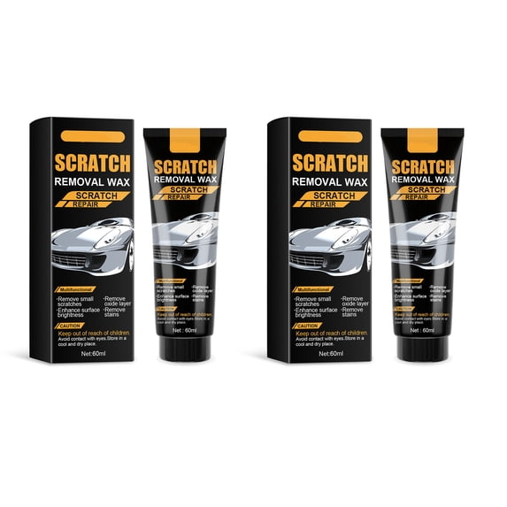 Car Scratch Removal Wax, Scratch Remover for Vehicles Deep Scratches, Car Scratch Remover Kit with Sponge for Car Paint Polishing Repair