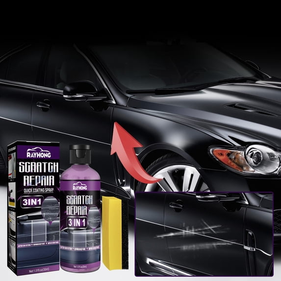 Car Scratch Remover, 30ml, Ultimate Swirl & Water Spot Repair, Polish Buffer Kit, With Brush, For Clearcoat & Multi-Stage Paint, Easy To Use