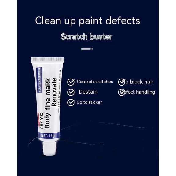 Car Scratch Remover, Automotive Paint Scratch Repair Agent & Polishing Wax, Light Swirl Marks Fix, Clear Coat Safe Scratch Removal Kit for Minor Scratches, Door Handles Marks, Vehicle Paint Care