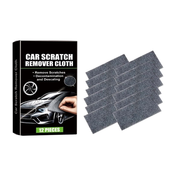 Car Scratch Remover Cloth 12 Pack Micro-Abrasive Repair Cloth For Light Scratches Water Spots Swirl Marks 60g