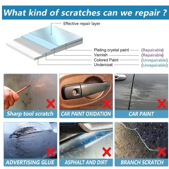 Car Scratch Remover Cloth Repair Wipes for Auto Paint Scratches