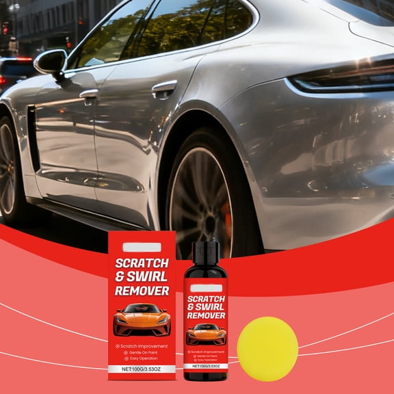 Car Scratch Remover Kit, Professional Paint Restorer and Polishing Cream for Deep Shine, Ultimate Exterior Detailing Care Set for Daily Maintenance and Refurbishment