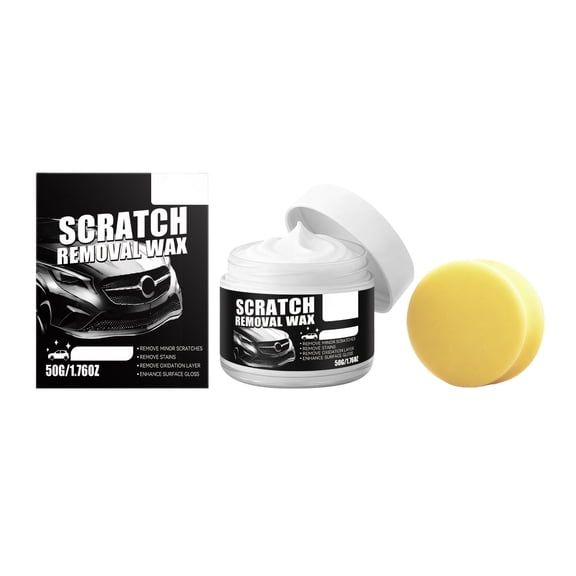 Car Scratch Remover Kit, Professional Paint Scratch Repair Cream for Minor Scratches, Swirl & Scuff Remover with Applicator Sponge, Easy-to-Use Auto Paint Restorer & Protective Polishing Paste